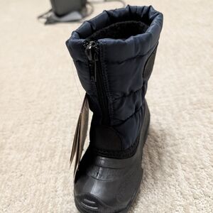 Kamik Navy and Black Kids Snow Boots